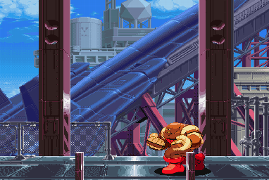 Thumbnail for a map of Space Port for the Arcade game X-Men: Children Of The Atom.