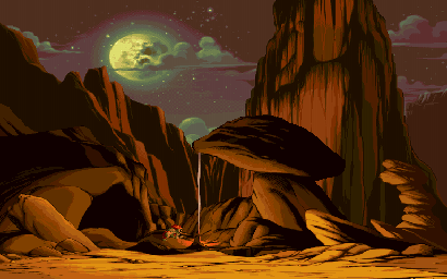 Thumbnail for a map of Death Valley for the Arcade game X-Men Vs. Street Fighter.