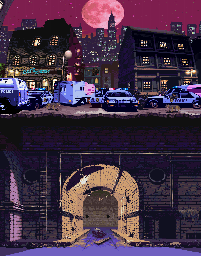 Thumbnail for a map of Manhattan for the Arcade game X-Men Vs. Street Fighter.