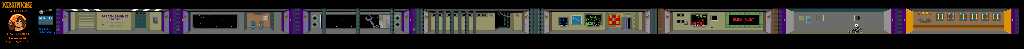 Thumbnail for a map of Level 1: Shuttle for the Arcade game Xenophobe.