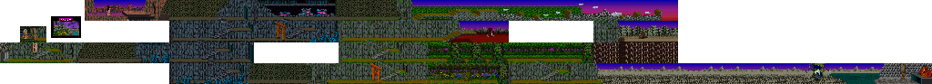 Thumbnail for a map of Stage 4: Valley Of Judgment for the Arcade game Yokai Douchuuki.