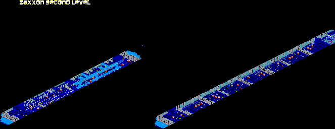 Thumbnail for a map of Level 2 for the Arcade game Zaxxon.
