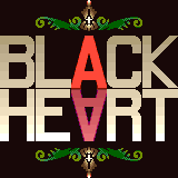 Title screen for the Arcade game Black Heart.