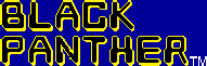 Title screen for the Arcade game Black Panther.