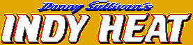 Title screen for the Arcade game Danny Sullivan's Indy Heat.