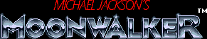 Title screen for the Arcade game Michael Jackson's Moonwalker.