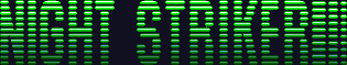 Title screen for the Arcade game Night Striker.