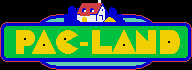 Title screen for the Arcade game Pac-Land.