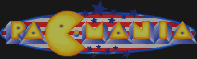 Title screen for the Arcade game Pac-Mania.