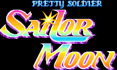 Title screen for the Arcade game Pretty Soldier: Sailor Moon.