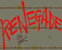 Title screen for the Arcade game Renegade.