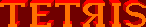 Title screen for the Arcade game Tetris.