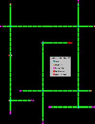 Thumbnail for a map of Maze B for the Atari 2600 game Crypts of Chaos.