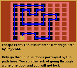Thumbnail for a map of Maze 6 (In-Game Map) for the Atari 2600 game Escape From The Mindmaster.