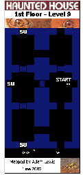 Thumbnail for a map of 1st Floor (Level 9) for the Atari 2600 game Haunted House.