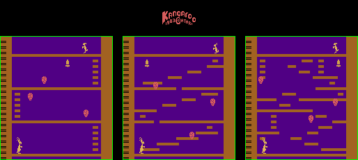Thumbnail for a map of Stages for the Atari 2600 game Kangaroo.