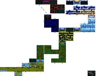 Thumbnail for a map of Level 13 for the Atari 5200 game Adventure II.