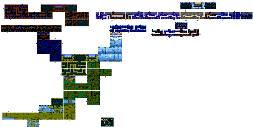 Thumbnail for a map of Level 15 for the Atari 5200 game Adventure II.