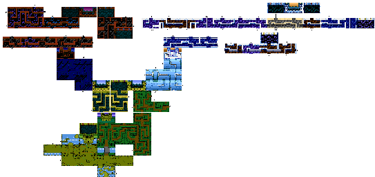 Thumbnail for a map of Level 9 for the Atari 5200 game Adventure II.