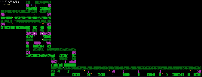 Thumbnail for a map of Level 14 for the Atari 5200 game H.E.R.O..