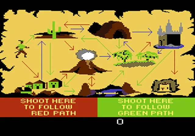 Thumbnail for a map of World Paths for the Atari 7800 game Crossbow.