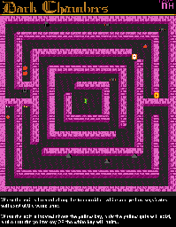 Thumbnail for a map of Level RH for the Atari 7800 game Dark Chambers.