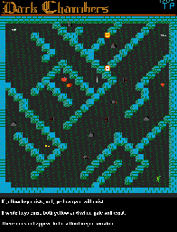 Thumbnail for a map of Level TP for the Atari 7800 game Dark Chambers.