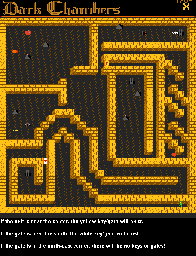 Thumbnail for a map of Level X for the Atari 7800 game Dark Chambers.