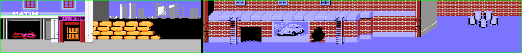 Thumbnail for a map of Mission 1 for the Atari 7800 game Double Dragon.