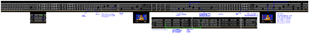 Thumbnail for a map of Level 1-3 for the Atari 7800 game Scrapyard Dog.