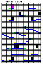 Thumbnail for a map of Trap of Tricks for the Atari 7800 game Tower Toppler.
