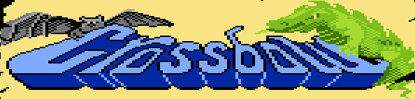 Title screen for the Atari 7800 game Crossbow.