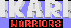 Title screen for the Atari 7800 game Ikari Warriors.