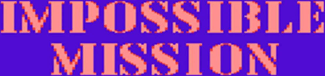 Title screen for the Atari 7800 game Impossible Mission.