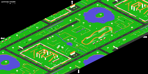Thumbnail for a map of City for the Atari 8-bit game Action Biker.