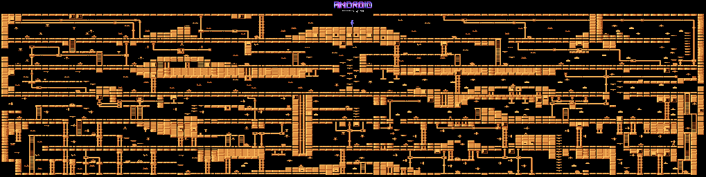 Thumbnail for a map of Maze for the Atari 8-bit game Android.
