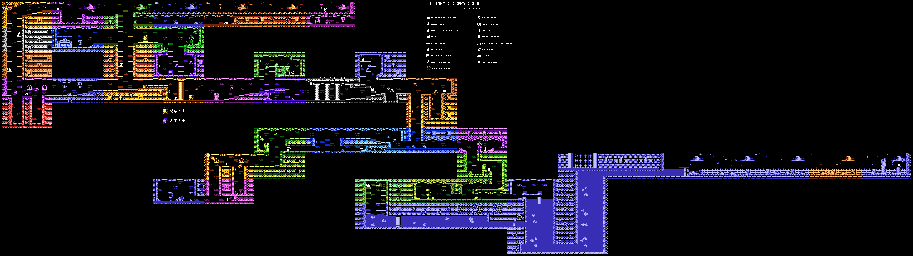 Thumbnail for a map of Drumtrochie Castle for the Atari 8-bit game Blinky's Scary School.