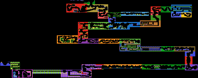 Thumbnail for a map of Cavern for the Atari 8-bit game Fortress Underground.