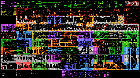 Thumbnail for a map of Castle for the Atari 8-bit game Frank & Mark.