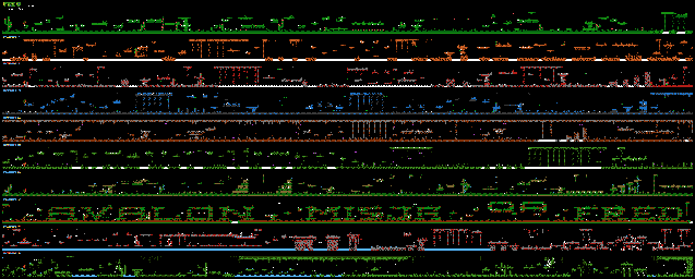 Thumbnail for a map of Levels for the Atari 8-bit game Fred - Version 1.