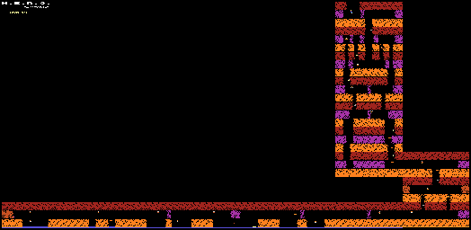 Thumbnail for a map of Level 13 for the Atari 8-bit game H.E.R.O..
