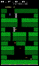 Thumbnail for a map of Level 2 for the Atari 8-bit game H.E.R.O..