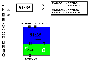 Thumbnail for a map of 81-35 (Guide) for the Atari 8-bit game Mercenary.