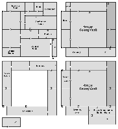 Thumbnail for a map of The Second City: Part 1 (Guide) for the Atari 8-bit game Mercenary.