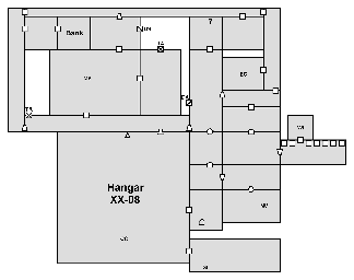 Thumbnail for a map of The Second City: Part 4 (Guide) for the Atari 8-bit game Mercenary.