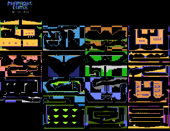 Thumbnail for a map of Tomb for the Atari 8-bit game The Pharaoh's Curse.
