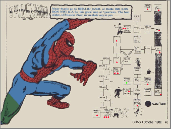 Thumbnail for a map of Skyscraper (Guide) for the Atari 8-bit game Questprobe #2 - Spider-Man.