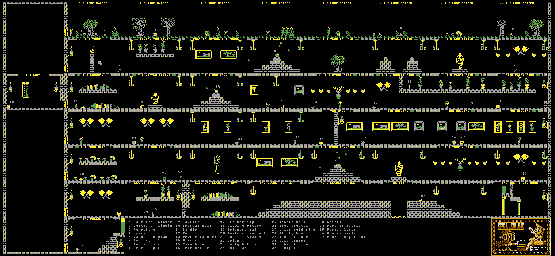 Thumbnail for a map of Castle of Karn for the Atari 8-bit game Spellbound.
