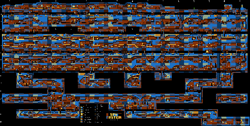 Thumbnail for a map of Nazi Bunker for the Atari 8-bit game Spy Master.