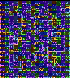 Thumbnail for a map of Planet for the Atari 8-bit game Starquake.